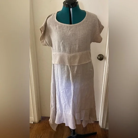 Contessa Teresa | Dresses | Boho Style Cottonlinen Dress | Poshmark